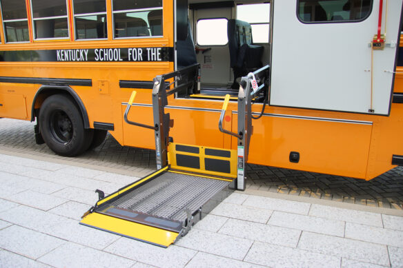 A wheelchair lift