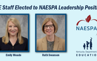 KDE Staff in NAESPA Leadership Positions: Emily Meade and Ruth Swanson