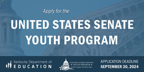 Apply for the United States Senate Youth Program. Deadline is September 30, 2024