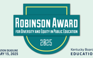 Robinson Award for Diversity and Equity in Public Education. Award nomination deadline is Jan. 15